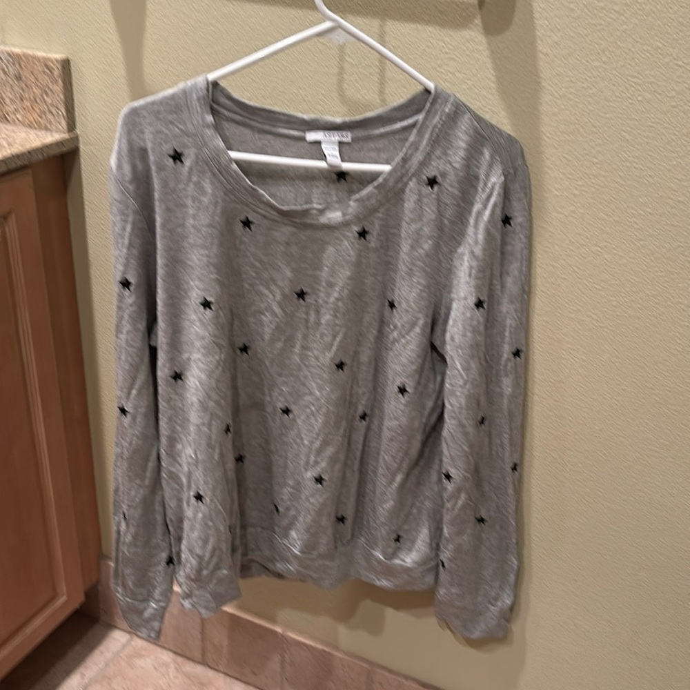 Astars woman's grey sweatshirts with blue stars